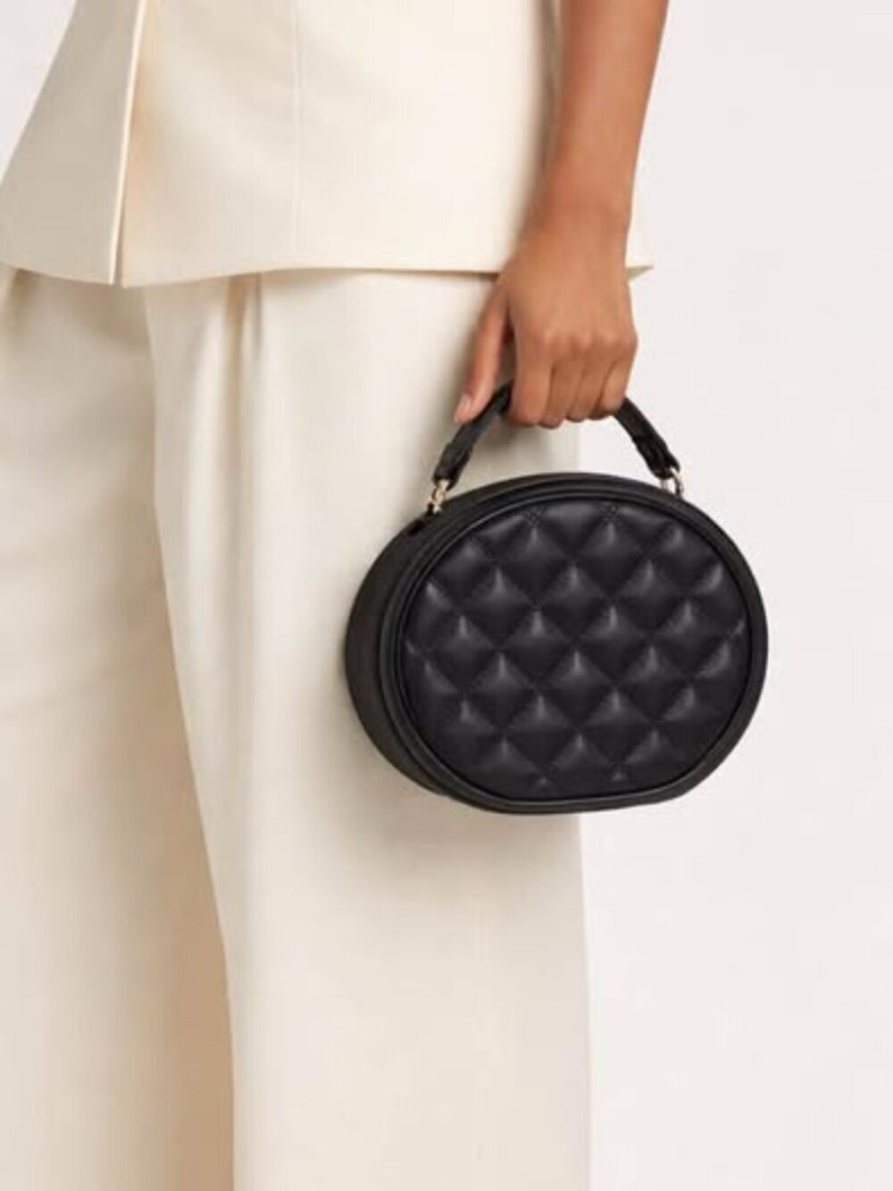 Black Quilted Purse